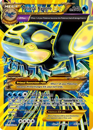 Primal Kyogre EX (Shiny Full Art) (96/98) - XY Ancient Origins Holofoil