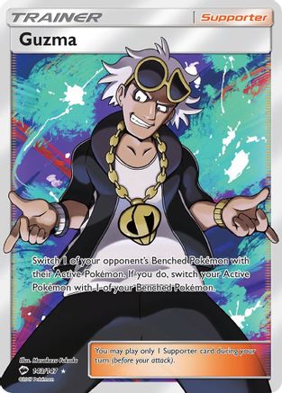 Guzma (Full Art) (143/147) - SM Burning Shadows Holofoil