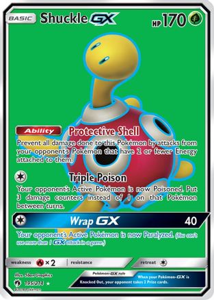 Shuckle GX (Full Art) (195/214) - SM Lost Thunder Holofoil