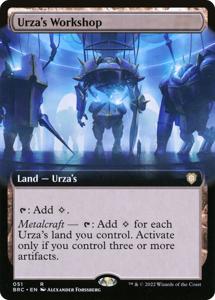 Urza's Workshop (BRC-051) - The Brothers' War Commander: (Extended Art)