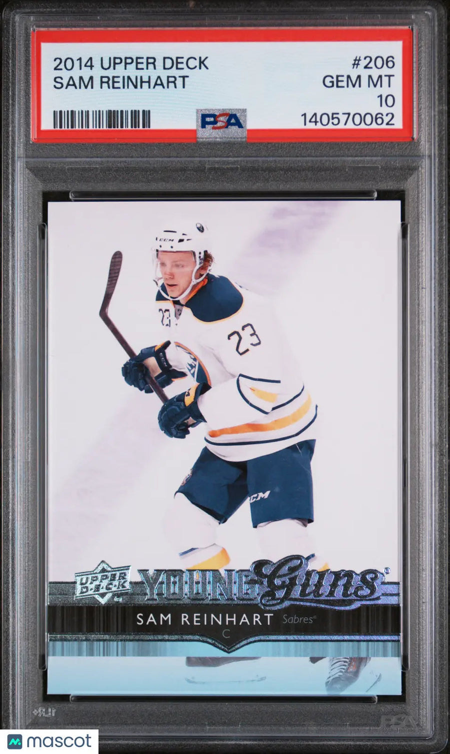 2014 Upper Deck Series 1 Young Guns Rookie Sam Reinhart RC PSA 10
