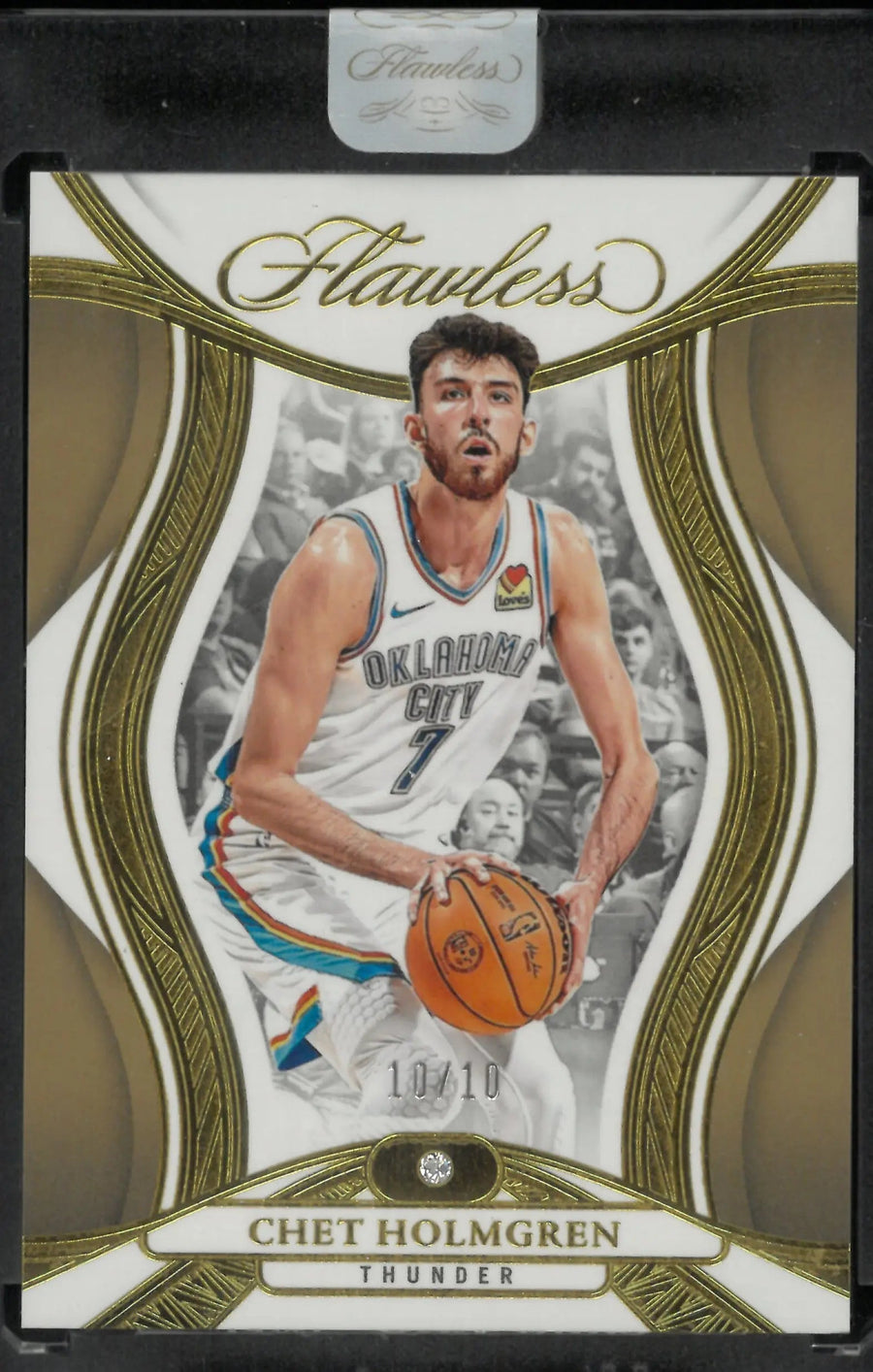 2024-25 Panini Flawless Diamond Chet Holmgren Gold /10