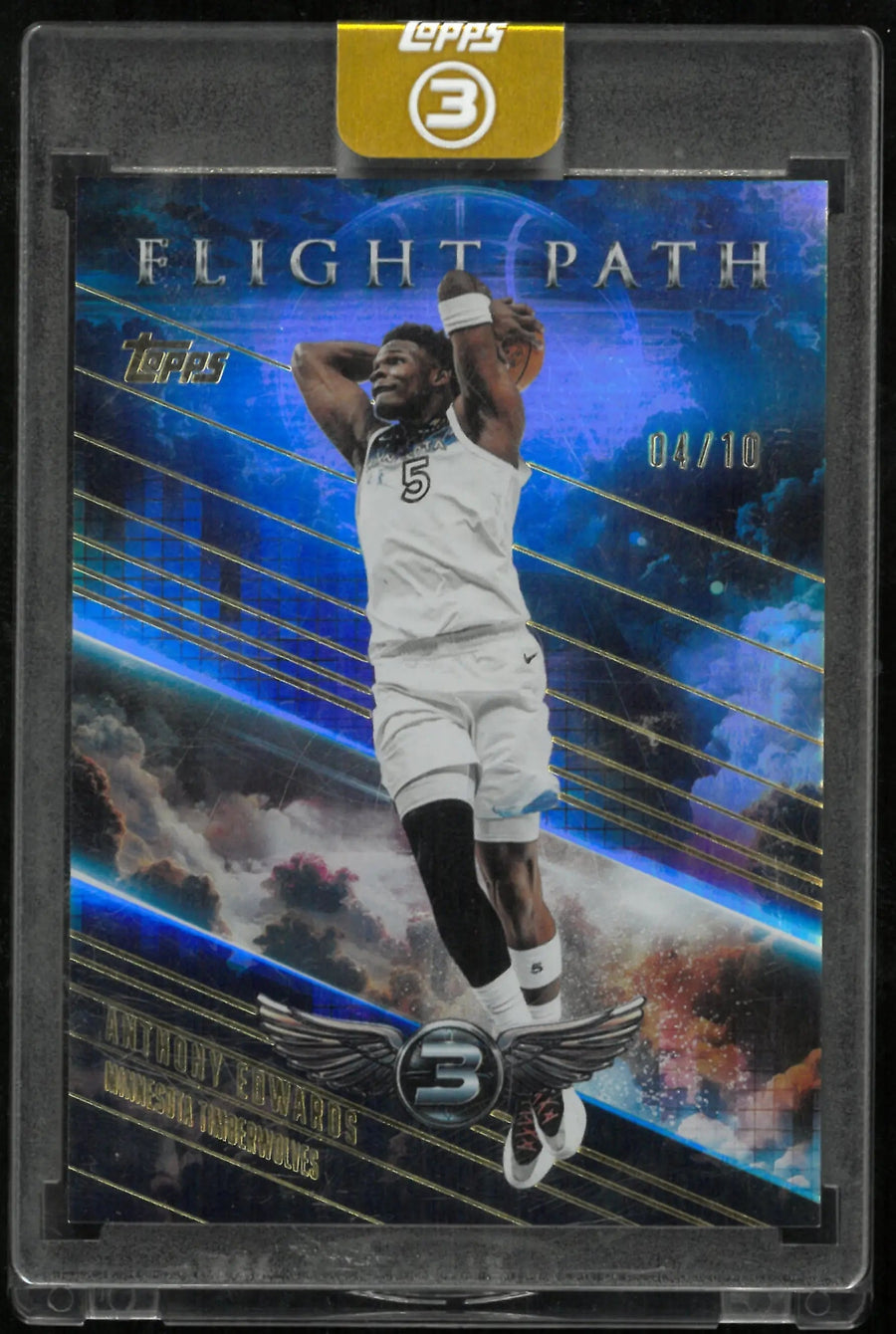 2025-26 Topps 3 basketball Gold Flight Path Anthony Edwards /10