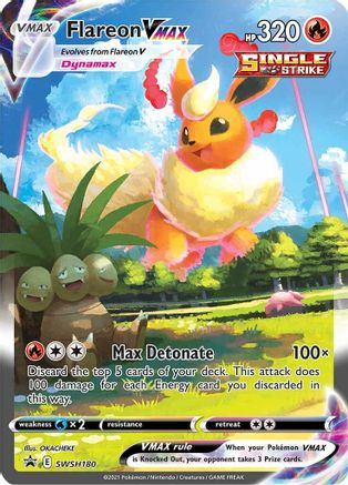Flareon VMAX (SWSH180/307) - SWSH Sword & Shield Promo Cards Holofoil