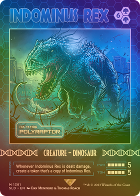 Polyraptor (SLD-1391★) - Secret Lair Drop / Indominus Rex (Borderless) Foil
