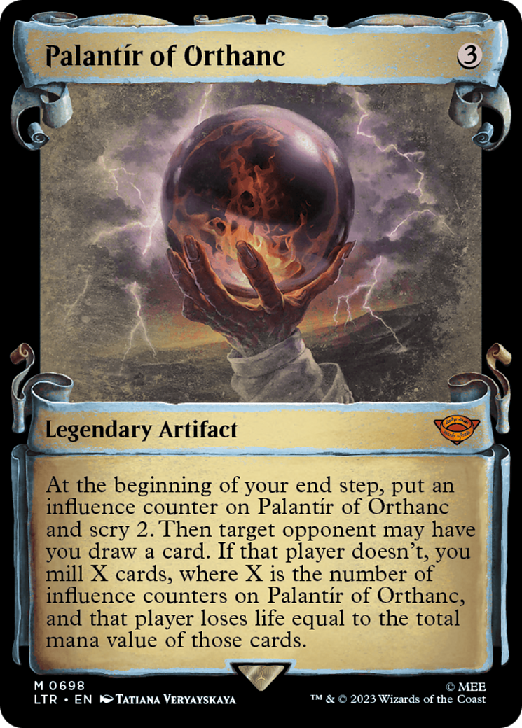 PalantÃr of Orthanc (LTR-698) - The Lord of the Rings: Tales of Middle-earth: (Showcase) Foil