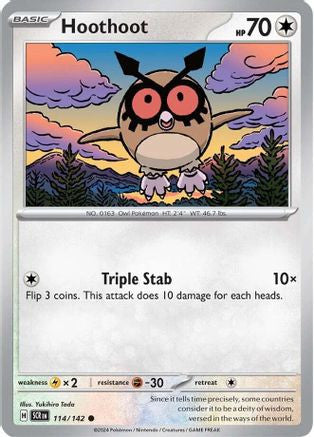 Hoothoot 114 Sv07 Stellar Crown