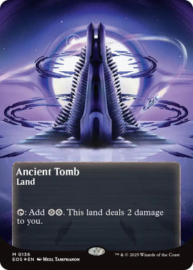 Ancient Tomb (0136) (Borderless) (Galaxy Foil) - 136 - (Edge of Eternities: Stellar Sights)