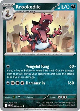Krookodile 66 Me02 Phantasmal Flames Reverse Holofoil