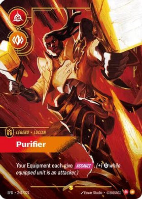 Lucian - Purifier (Overnumbered) (241/221) - Spiritforged Foil