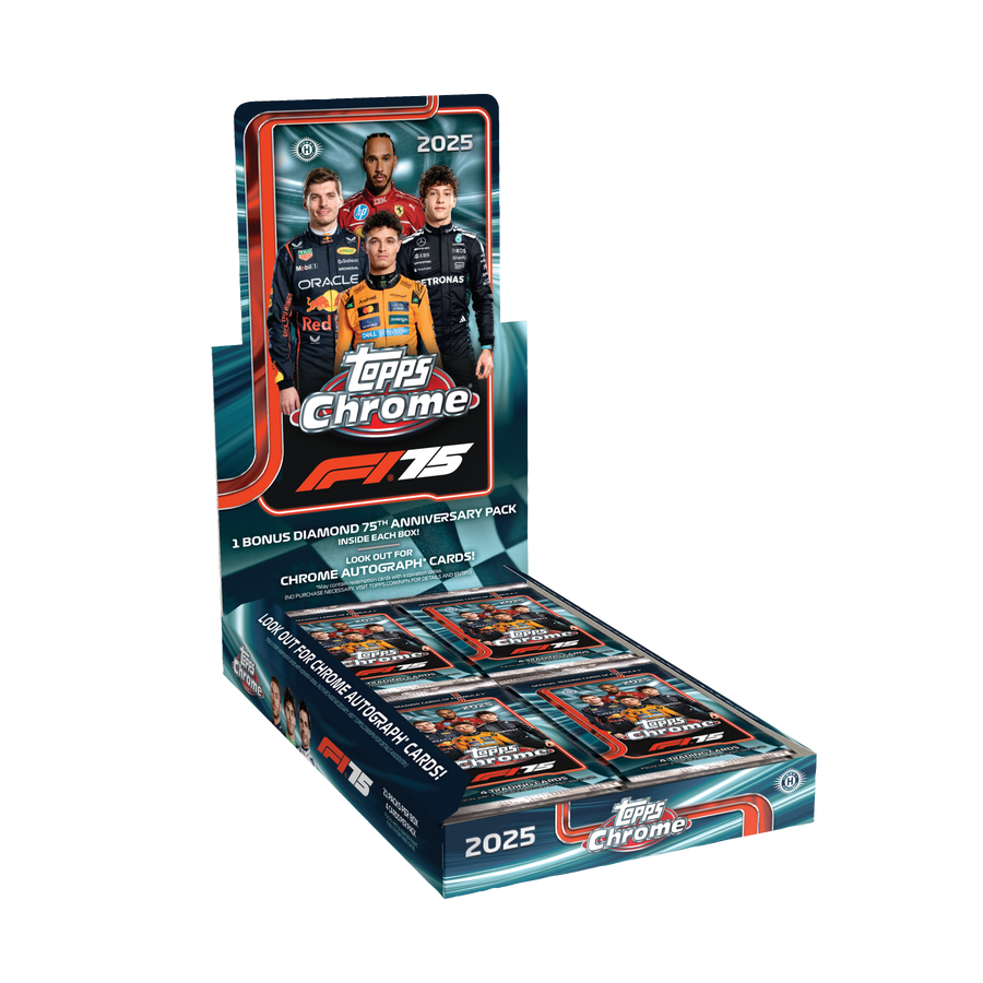 2025 Topps Chrome Formula 1 Racing Hobby 12 Box Case