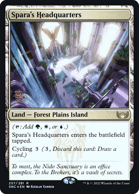 Spara's Headquarters (PRE-257S) - Streets of New Capenna Promos Foil