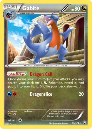 Gabite (89/124) - Dragons Exalted Reverse Holofoil