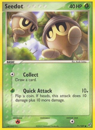 Seedot (71/107) - Deoxys Reverse Holofoil