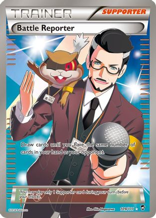 Battle Reporter (Full Art) (109/111) - XY Furious Fists Holofoil