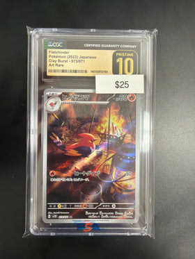 Pokemon Fletchinder Japanese #073 CGC Prestine 10