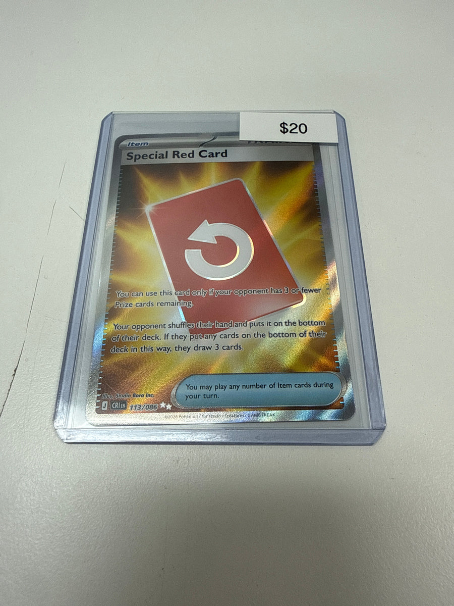 Pokemon Special Red Card #113/086