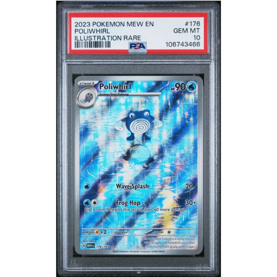 Poliwhirl IR #176 Pokemon Mew PSA 10