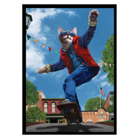 Ultra Pro Sleeves: Double-Matte White Core - Movie Cats: Cat to the Future (50ct) (PREORDER)