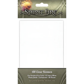 Spirit Fire: Card Sleeves - Clear (100ct) (Add to cart to see price) (PREORDER)