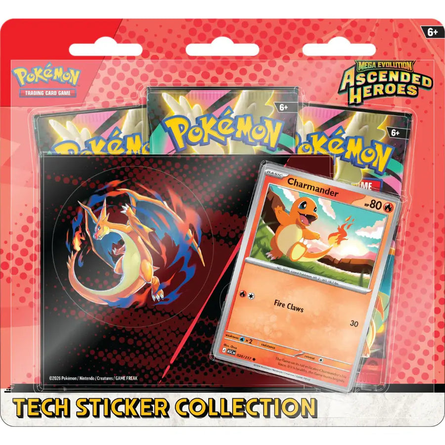 Pokémon TCG: Mega Evolution-Ascended Heroes Tech Sticker Collection (Charmander)