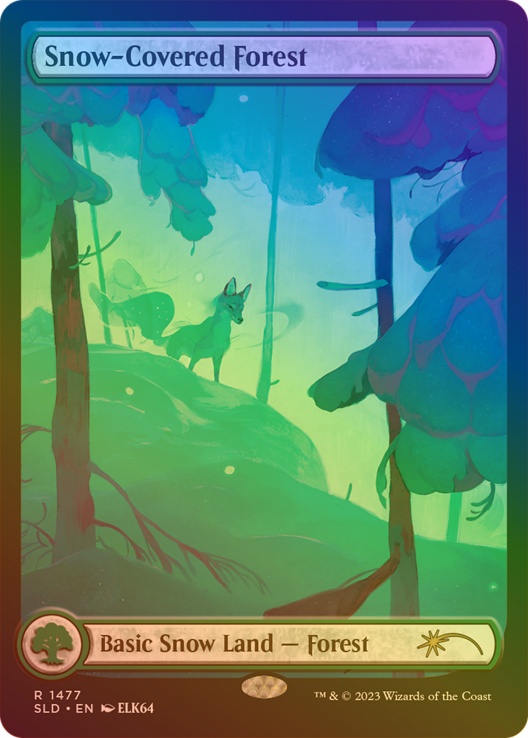 Snow-Covered Forest (SLD-1477★) - Secret Lair Drop: (Full Art) Foil