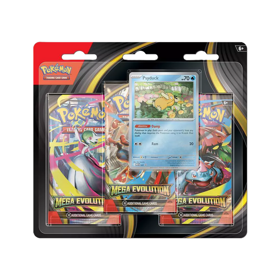 Pokemon Mega Evolution 3-Pack Blister Pack