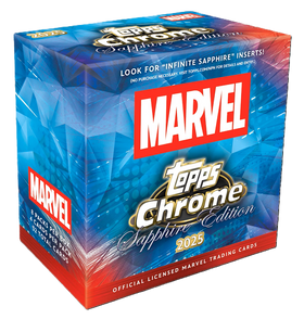 2025 Topps Marvel Chrome Sapphire Edition 10 Box Case