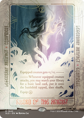 Sword of the Animist (SLD-1642★) - Secret Lair Drop (Borderless) Foil
