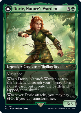 Casal, Lurkwood Pathfinder // Casal, Pathbreaker Owlbear (SLD-1241) - Secret Lair Drop