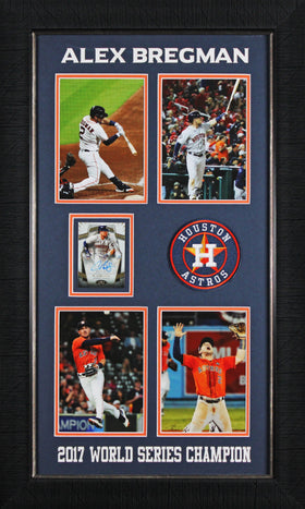 Astros Alex Bregman Signed 2022 Tops Tier One Card #11/125 Framed Display