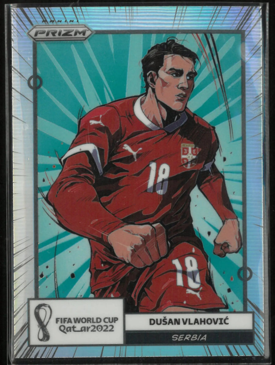 2022 Panini Prizm FIFA World Cup Qatar 2022 Dusan Vlahovic Manga